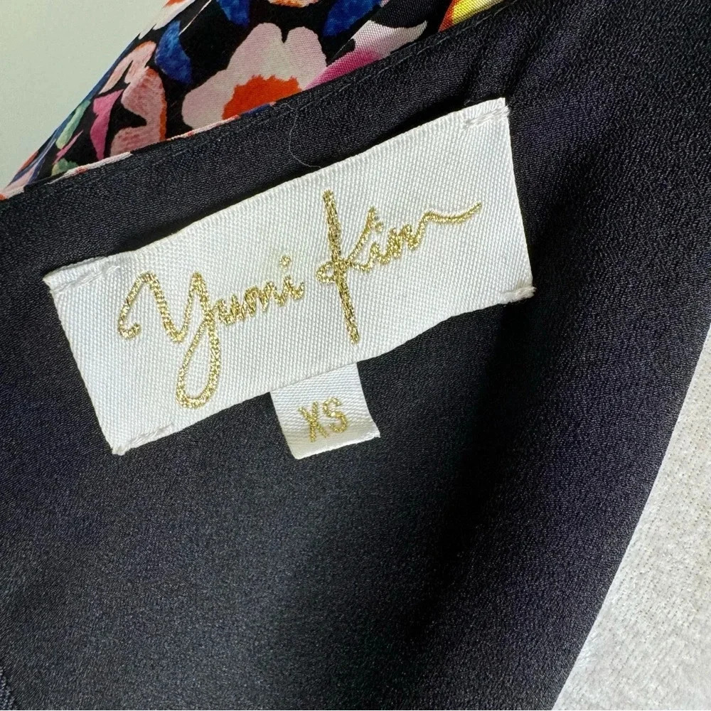 Yumi Kim 100% Silk Abstract Floral Mini Shift Dress Size XS - Picture 8 of 11